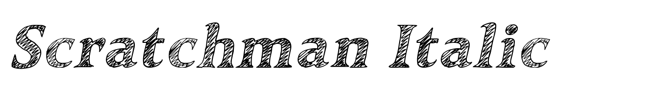 Scratchman Italic